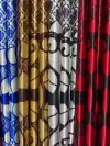 Black silk screen printed blackout curtains Specification image